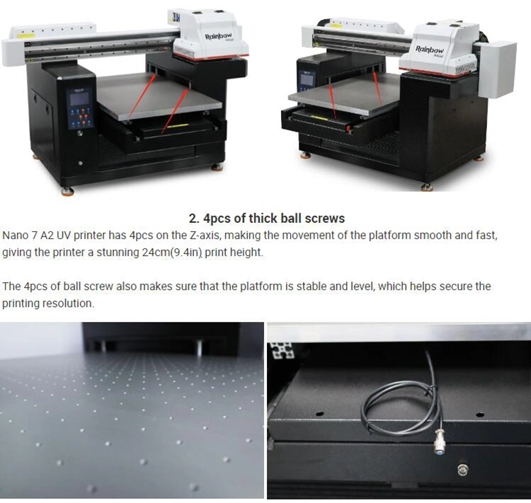 Digital UV Flatbed A2 Printing Machine 5070 for Business Name Tag ID Card Printing Board Paper